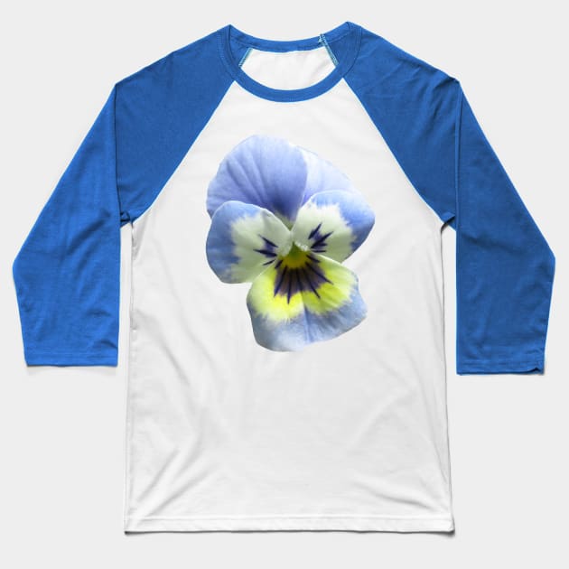 blue pansy flower, pansies, violets, bloom, viola Baseball T-Shirt by rh_naturestyles